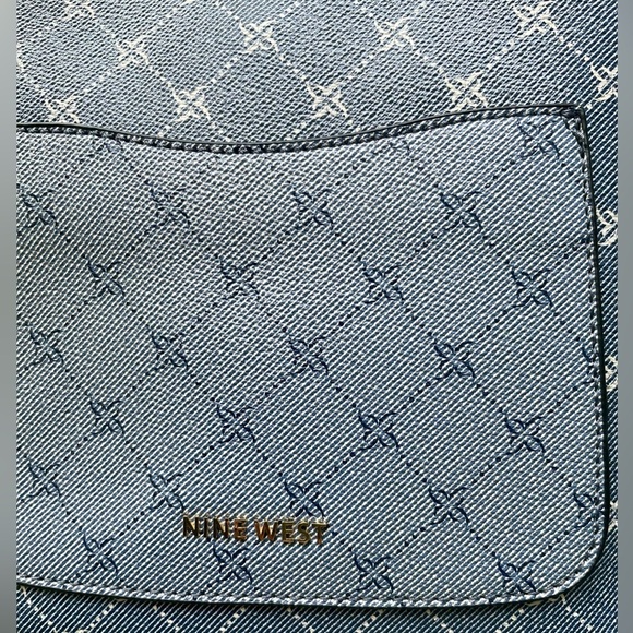 Nine West Blue Shoulder Bag with Chain Strap - Picture 8 of 8